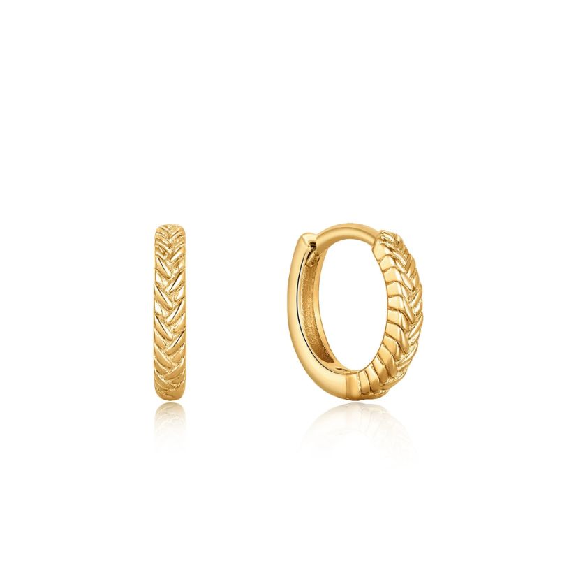 Boucles d&#39;oreilles Ania Haie Rope Hoop Gold