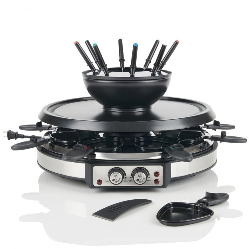 Combo Raclette et Fondue pour 8 Trudeau