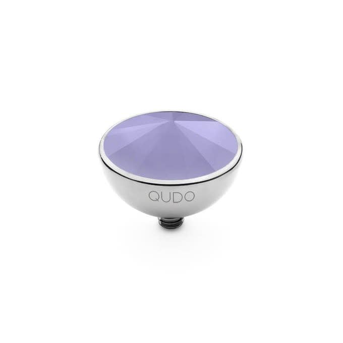 QUDO Bottone 10 mm argent, Color: Lila
