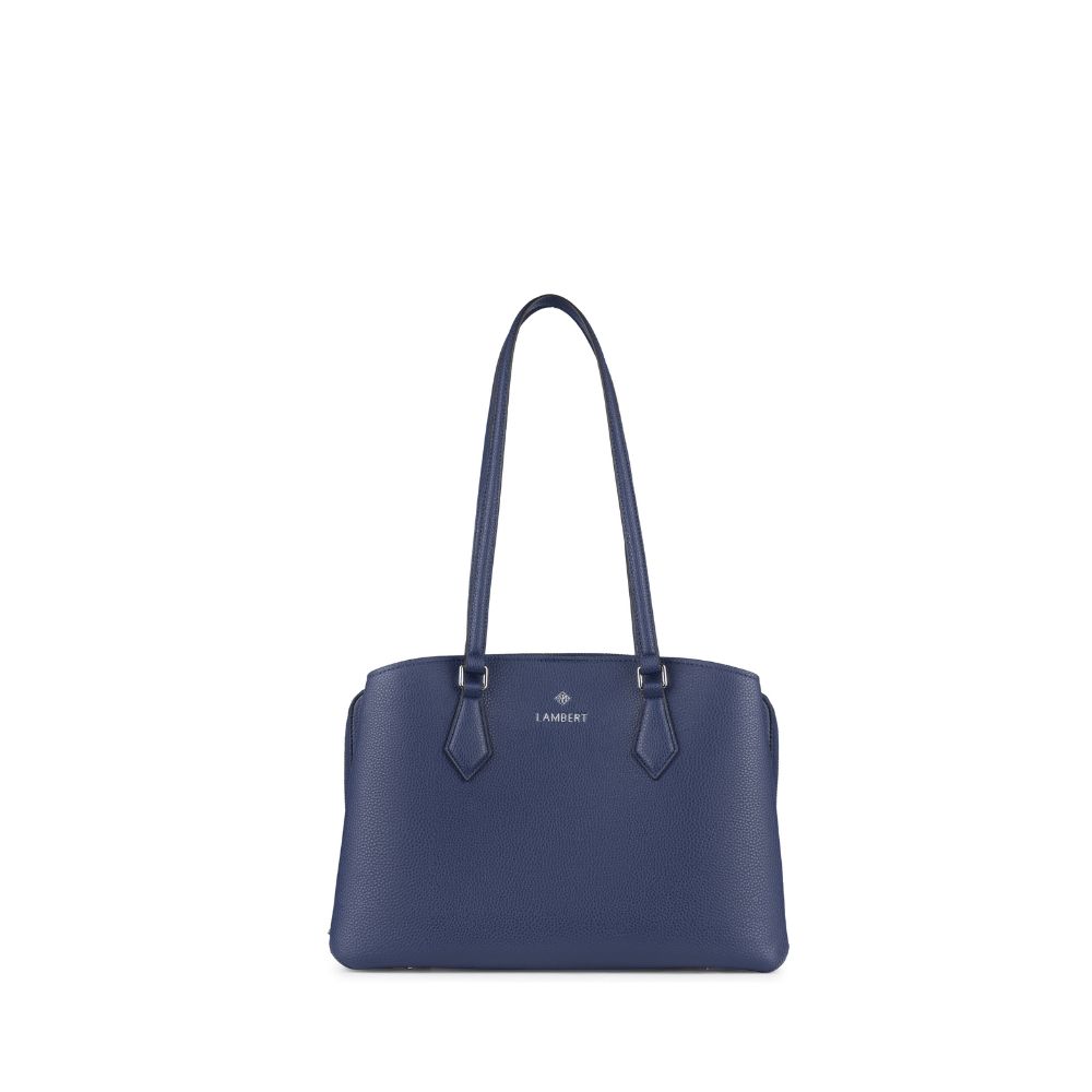 MAYA - Sac à Main fourre-tout en cuir vegan navy