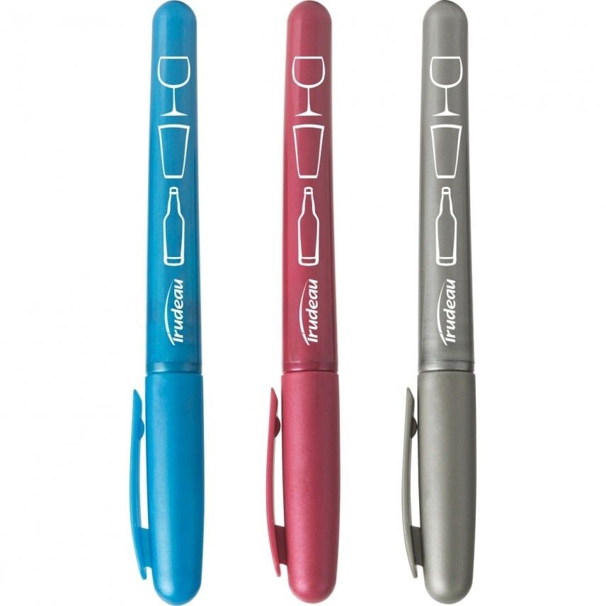 Ens. 3 Marqueurs Lavables pour Verre Trudeau