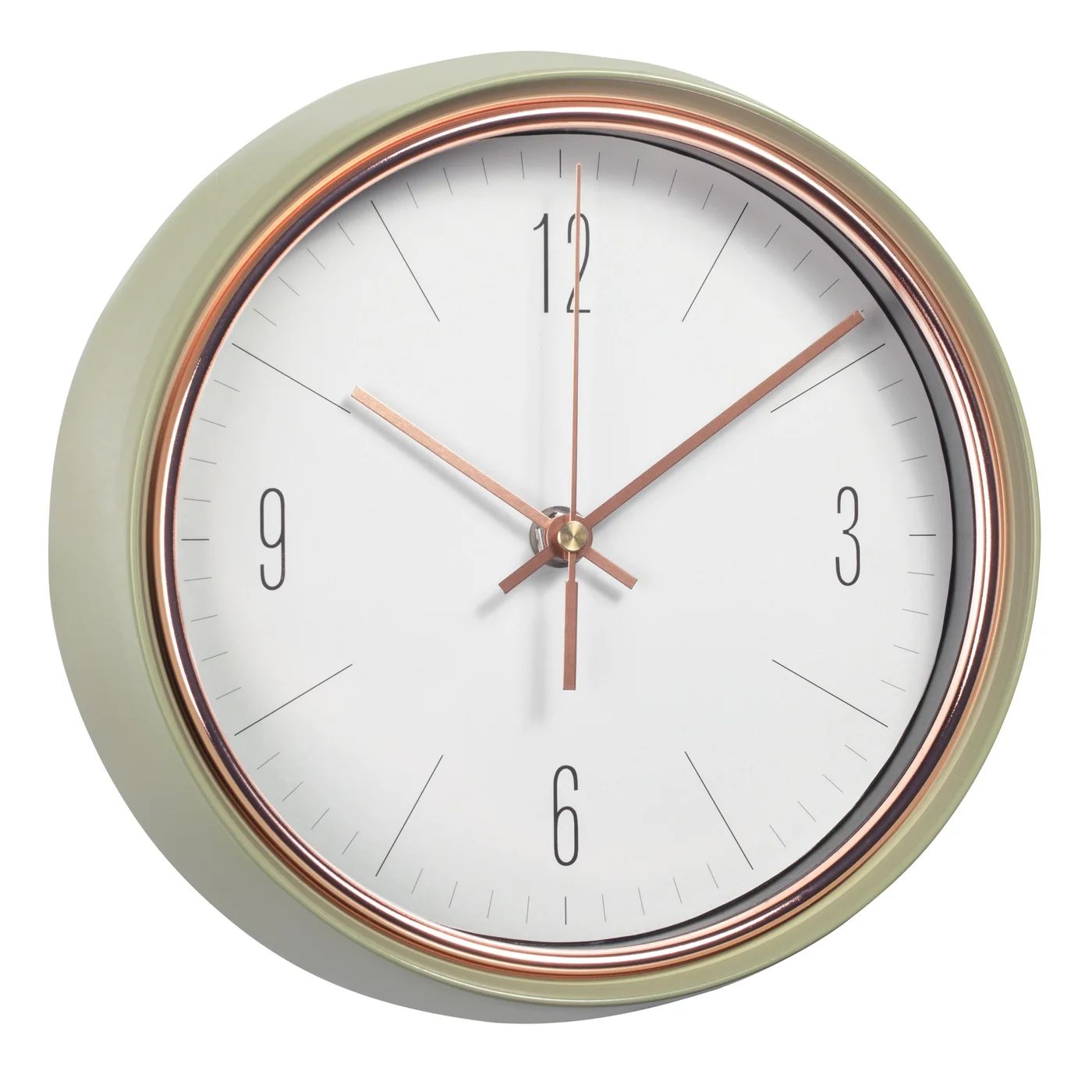 Horloge Oliver Retro Green Wall Clock 9&#39;&#39;