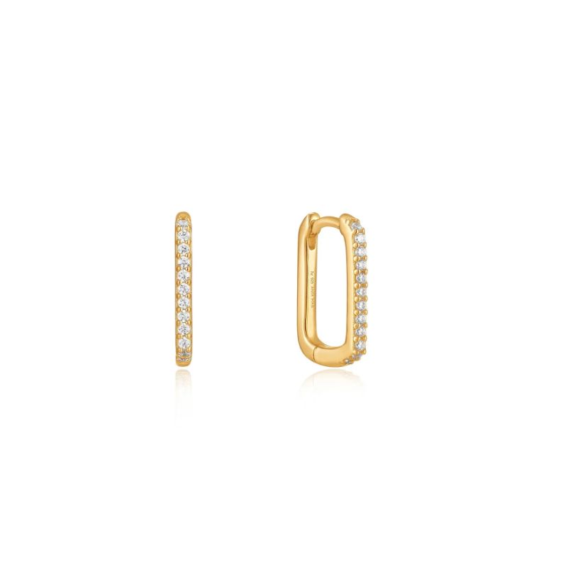 Boucle d&#39;oreille Ania Haie Glam Oval hoop or AH-22 E037-04G