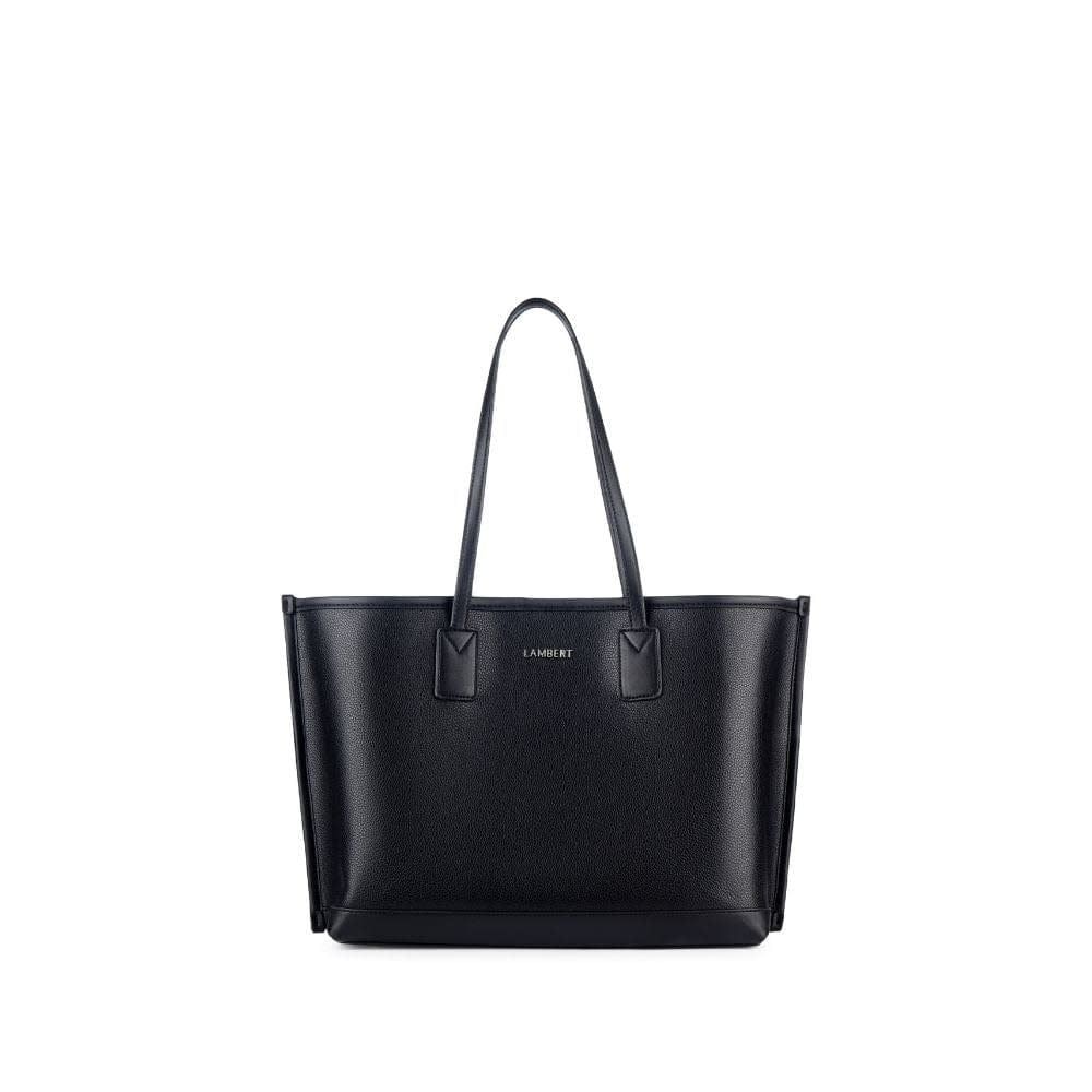 DANIELA - Sac à Main fourre-tout en cuir vegan noir