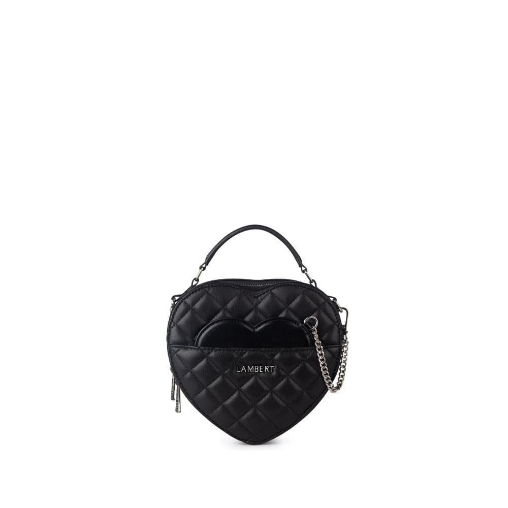 Cailli - Sac à Main en forme de coeur en cuir vegan noir