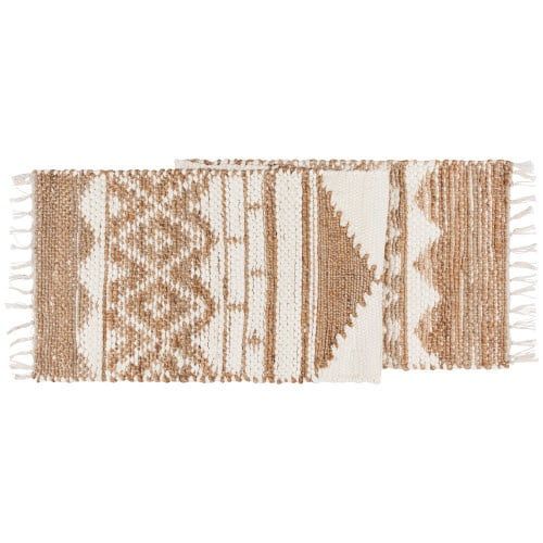 Chemin de table Jute/Coton Villa White Danica