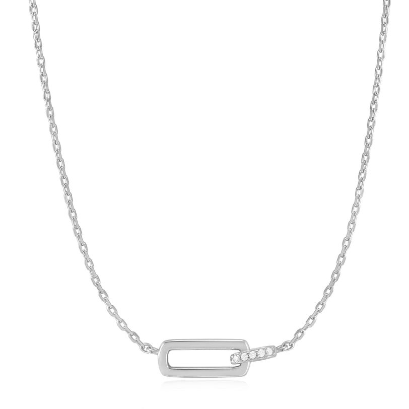 Collier Ania Haie Glam Interlock argent AH-22 N037-01H