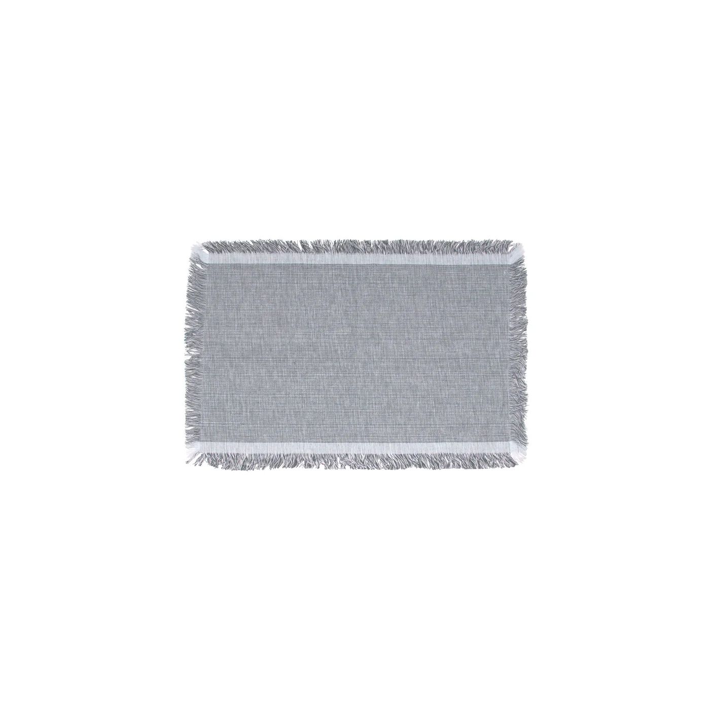 Napperon à franges Gris