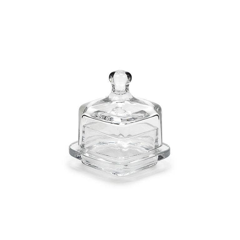 Petit beurrier en verre 3.5&quot;
