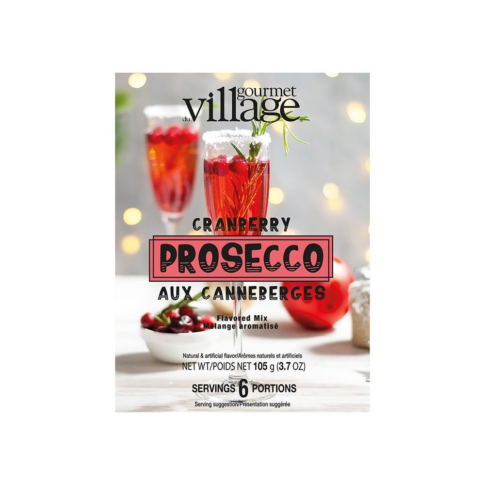 Mélange Aromatisé Prosecco aux Canneberges  Gourmet du Village (105g)