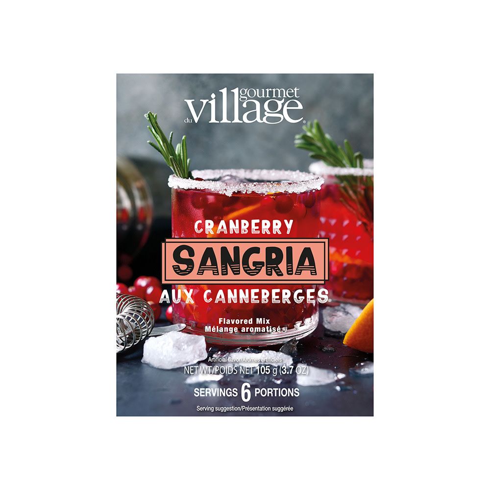 Mélange Aromatisé  Sangria  aux Canneberges  Gourmet du Village (105g)