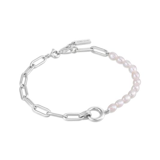 Bracelet Ania Haie Pearl Chunky Link argent B043-02H