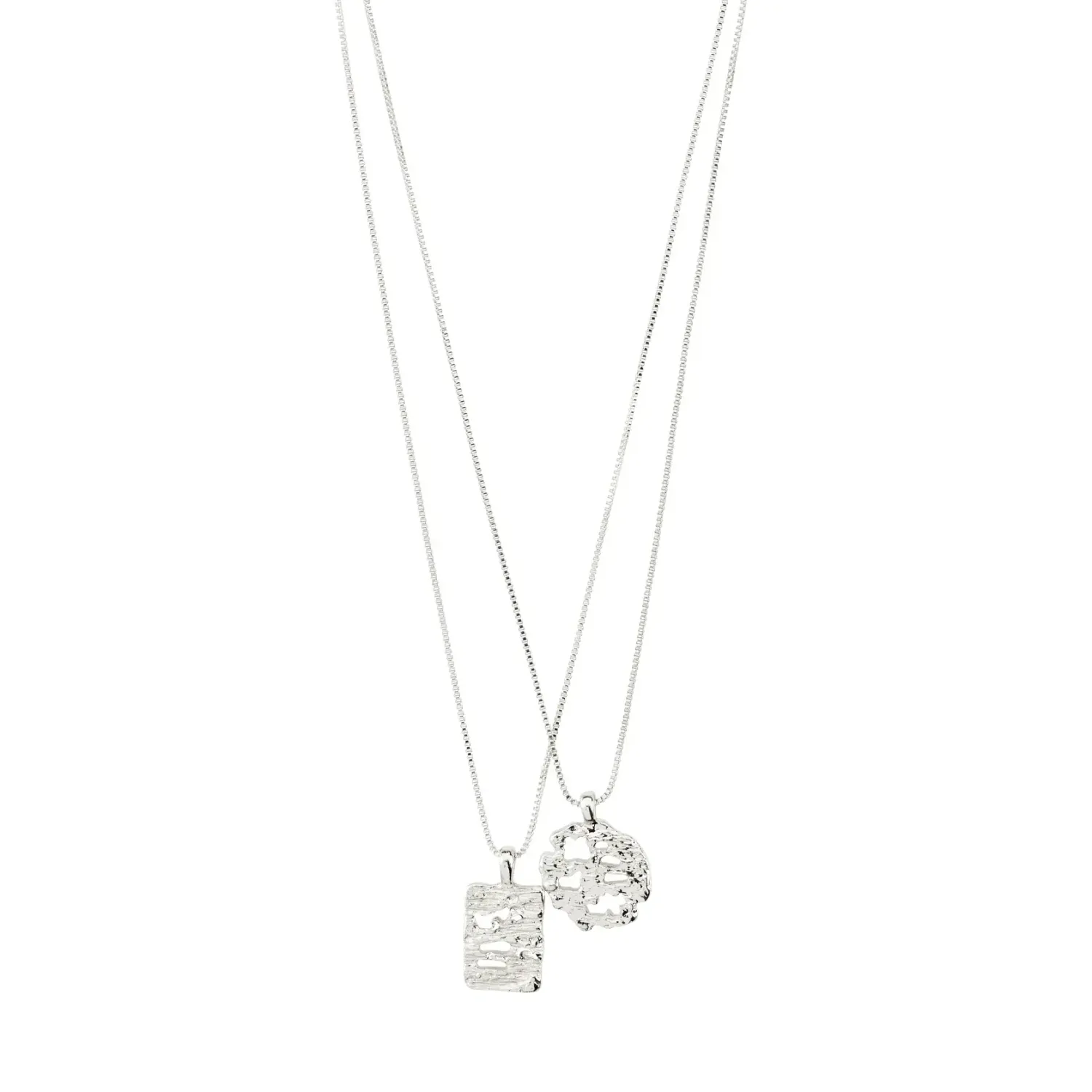 Collier Pilgrim Brenda 2 en 1 argent