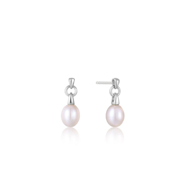 Boucles d&#39;oreille Ania Haie Pearl Drop  Stud argent   E043-02H