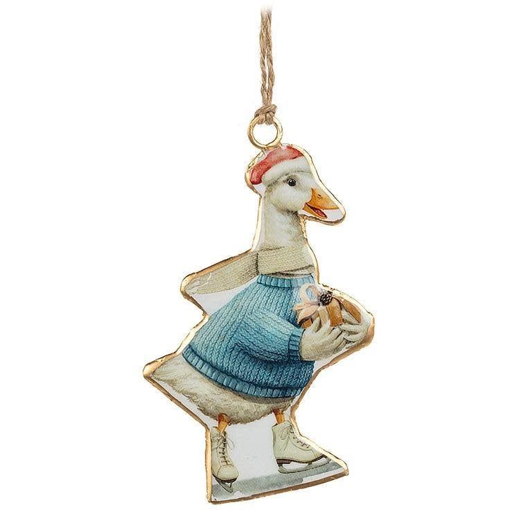 Skating Goose ornament/ ornement oie patin