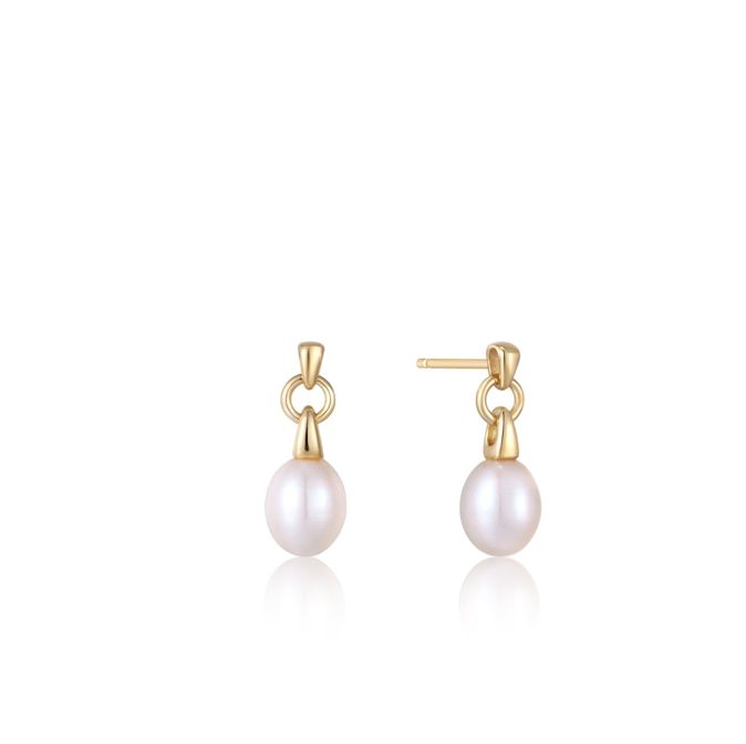 Boucles d&#39;oreille Ania Haie Pearl Drop  Stud or   E043-02G