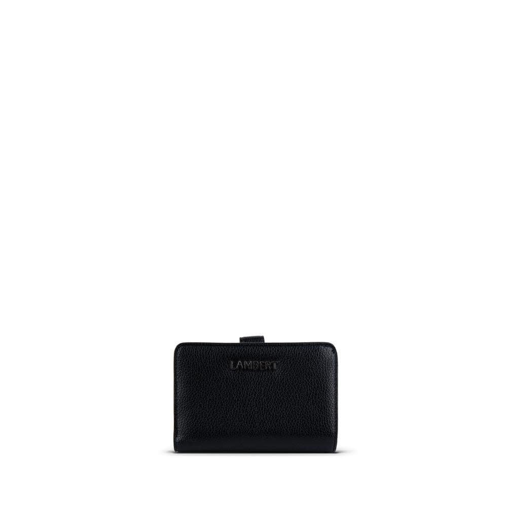 Le Carly - Portefeuille en cuir vegan noir Pebr