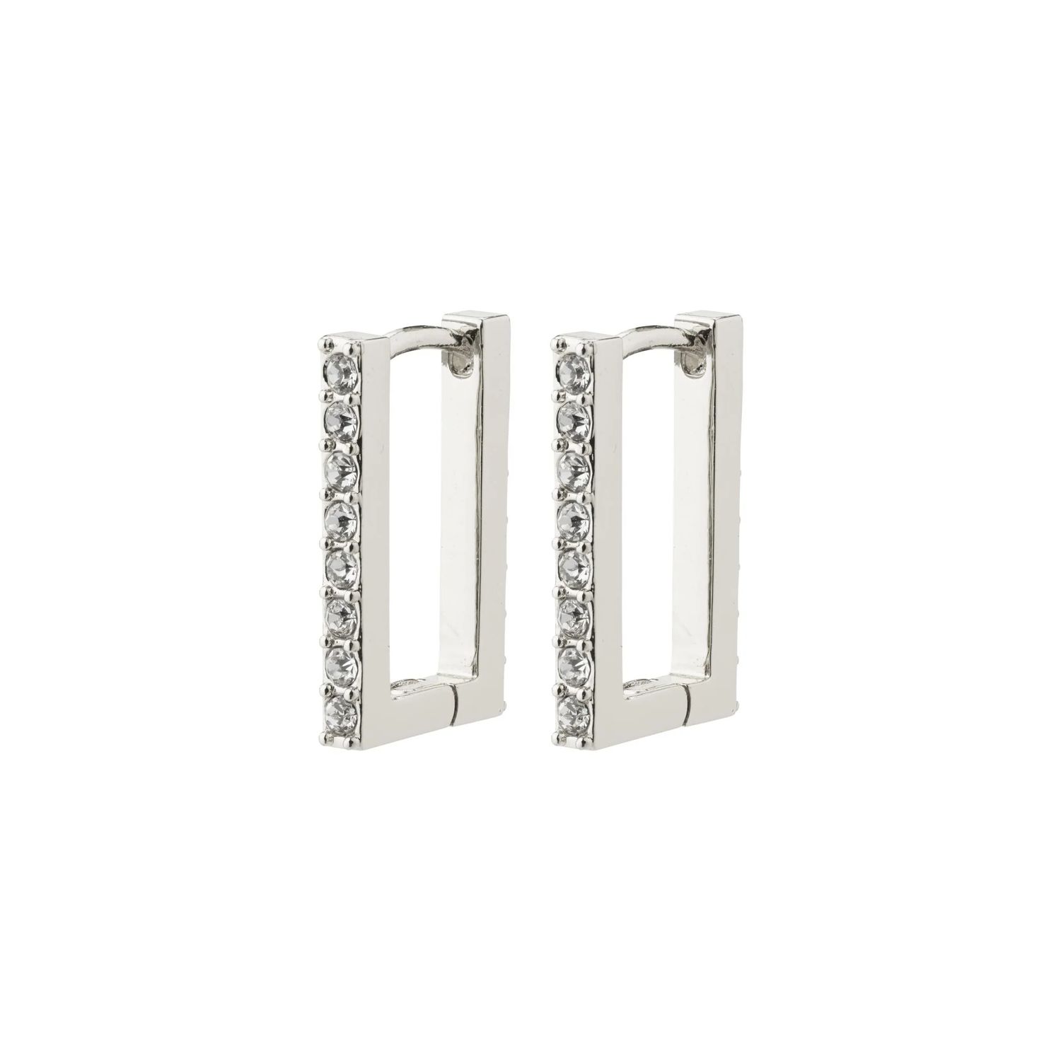 Coby recycled anneau carrée crystal  argent A23