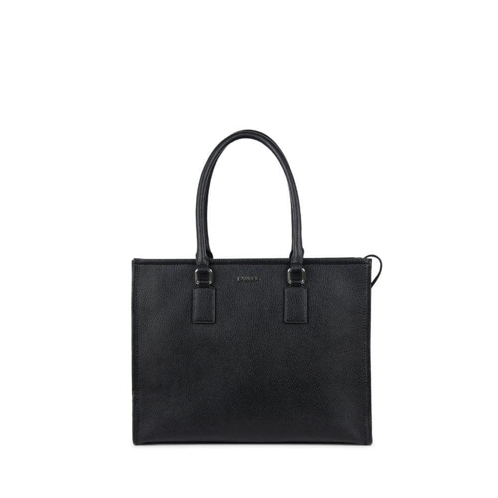 Valentina - Sac à main tote Pebble Noir