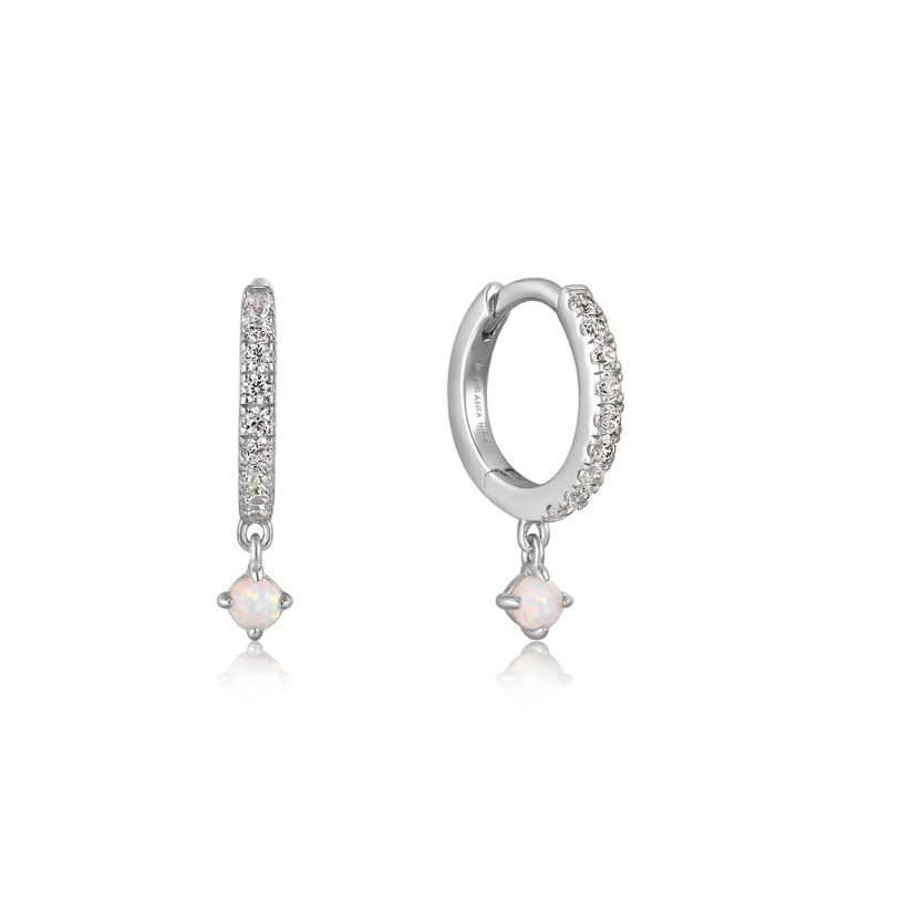 Boucles d&#39;oreilles Ania Haie Argent Sparkle Opal Drop Huggies Hoop E034-04H