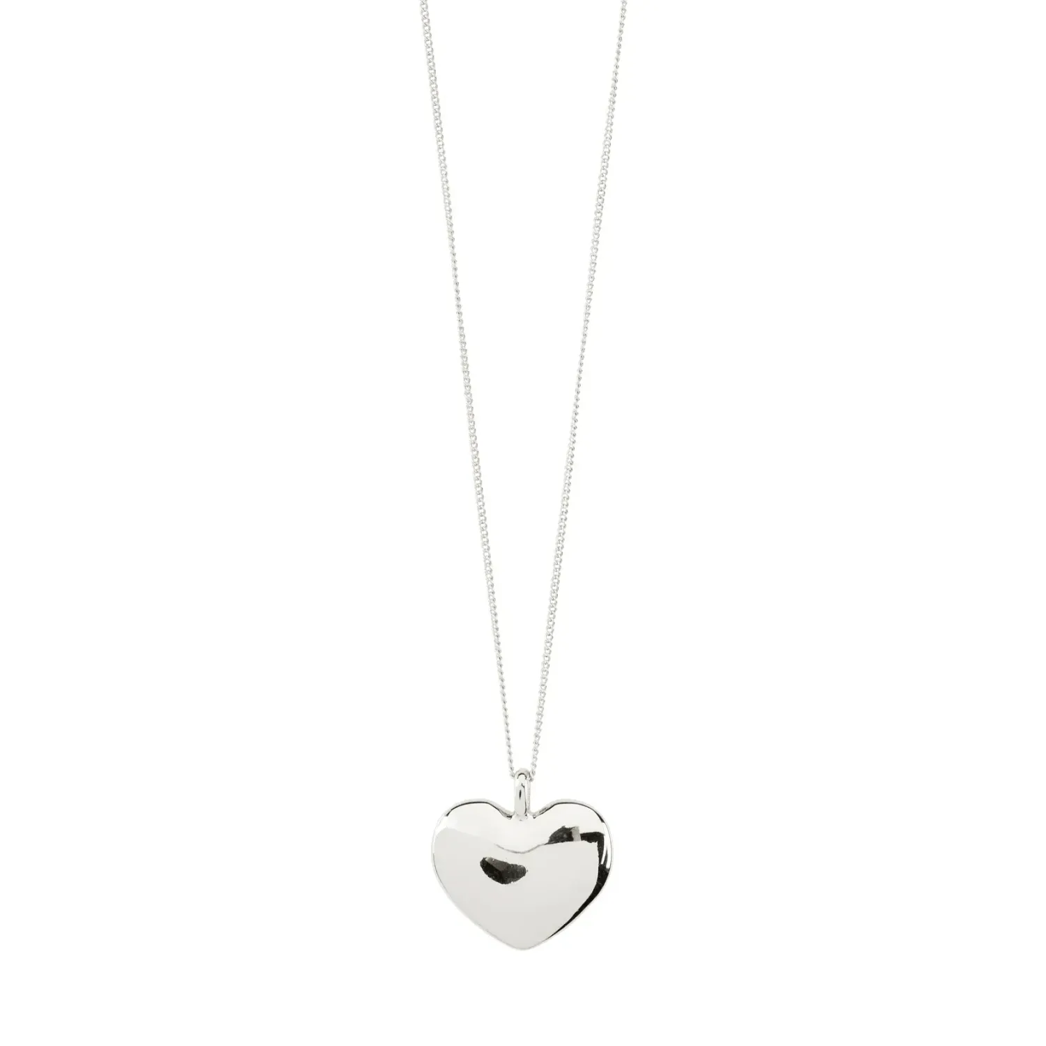 Sophia recycled pendentif coeur collier argent A23