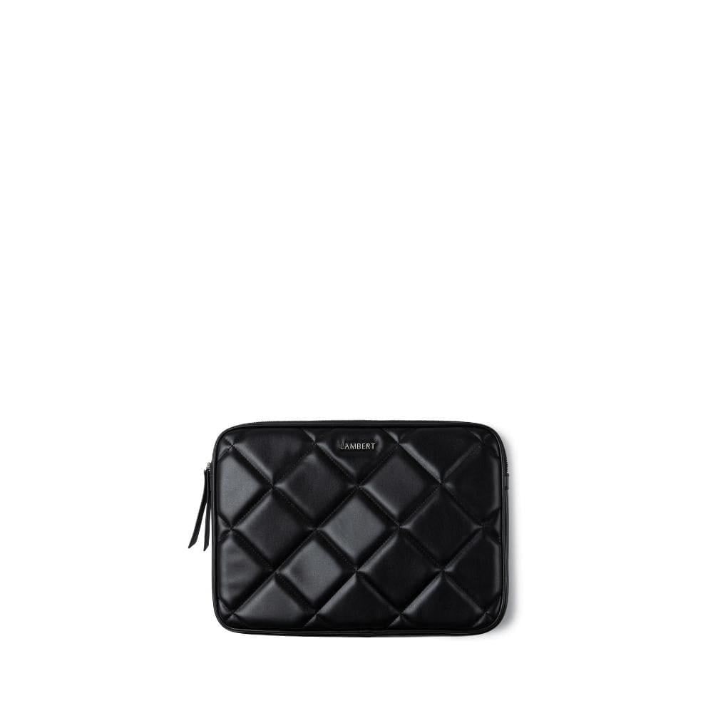 Juliette - Pochette pour ordinateur matelassé souple Noir 13&#39;&#39;