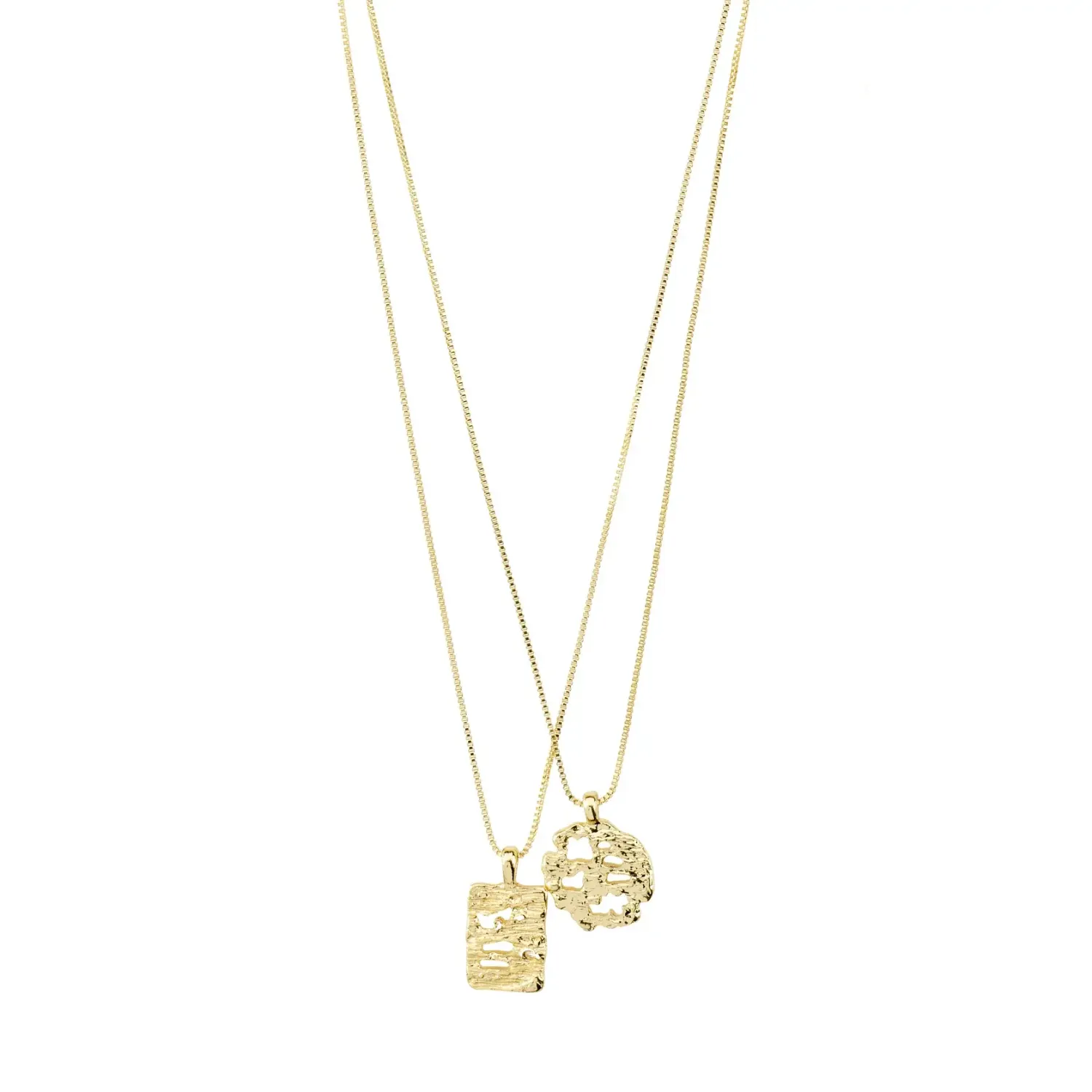 Brenda recycled  collier  pendentif 2 en 1 or A23