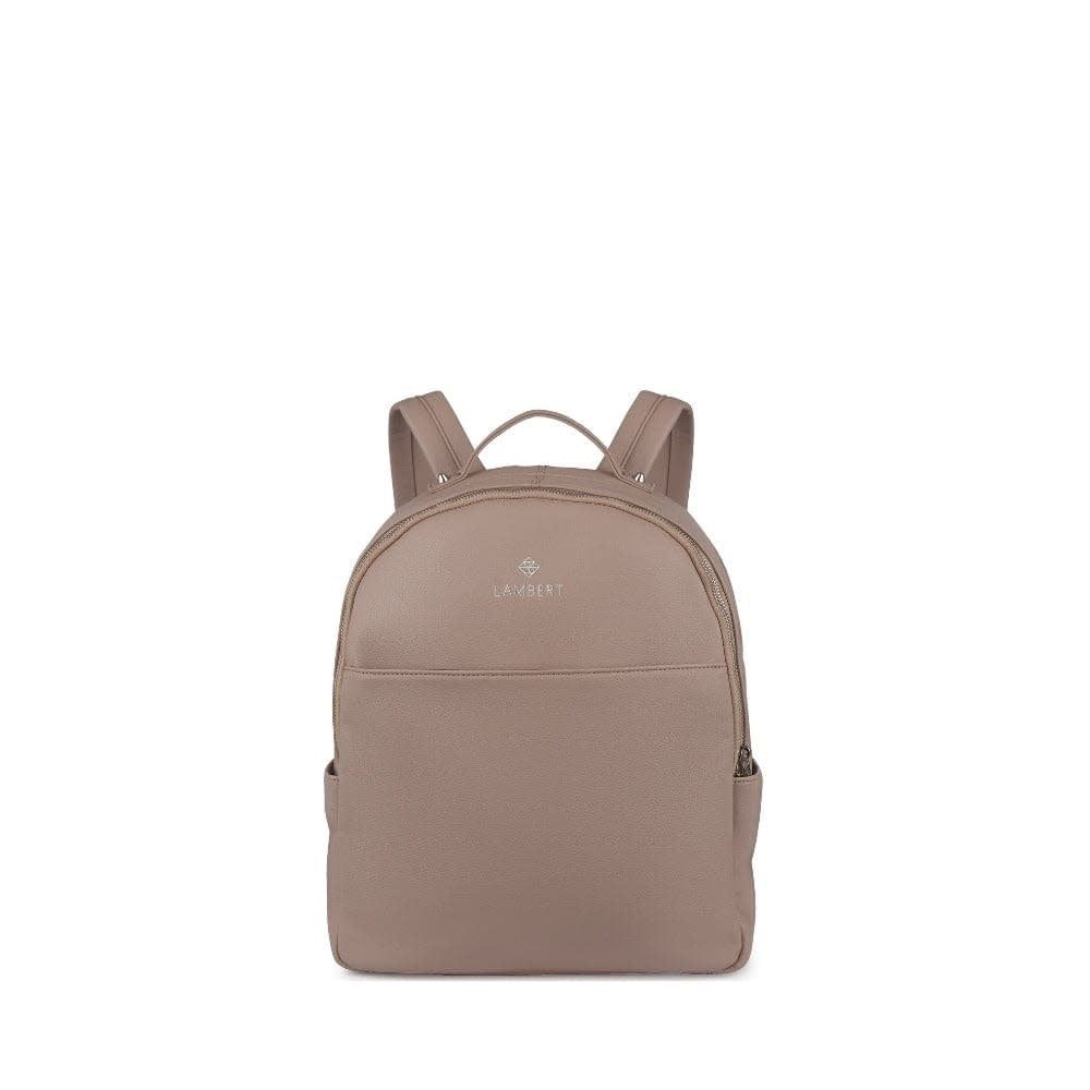 CHARLOTTE - Sac à dos Lambert en cuir vegan Terra Pebble