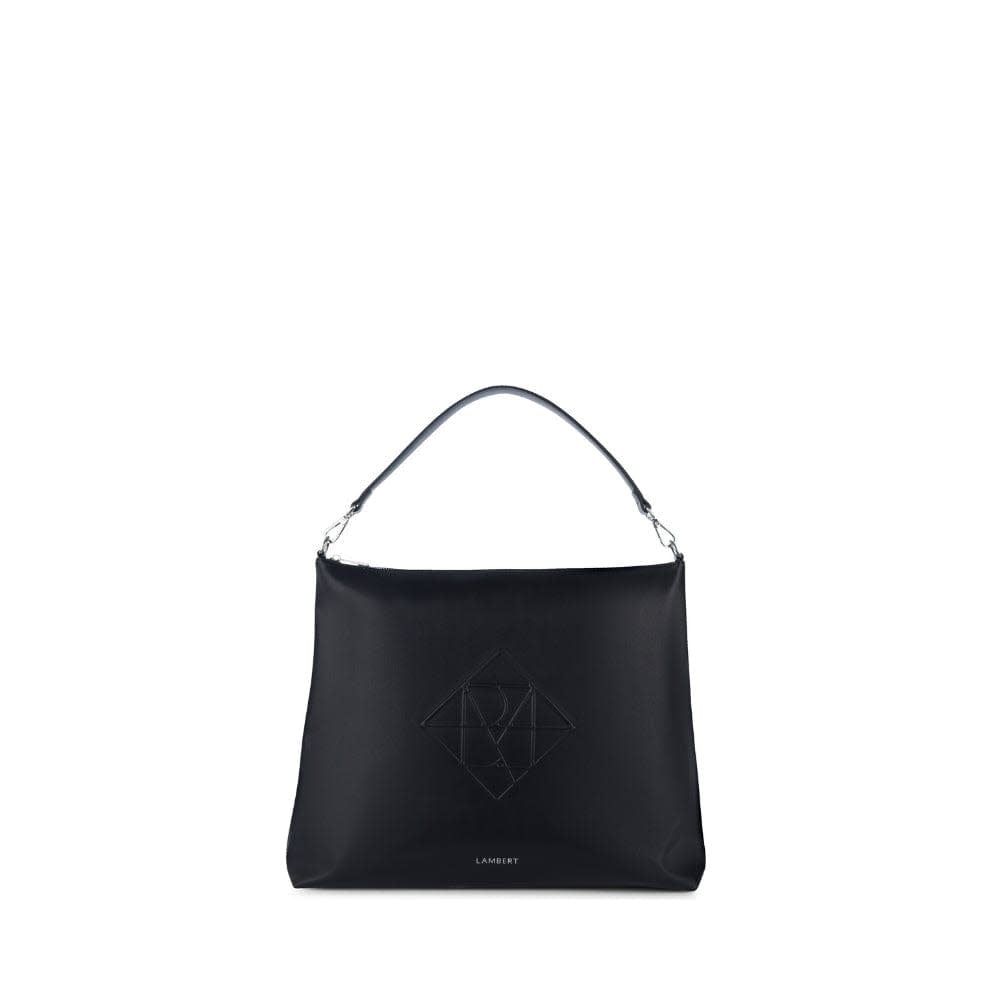 Le Nellie - Sac Hobo Épaule Noir Smooth