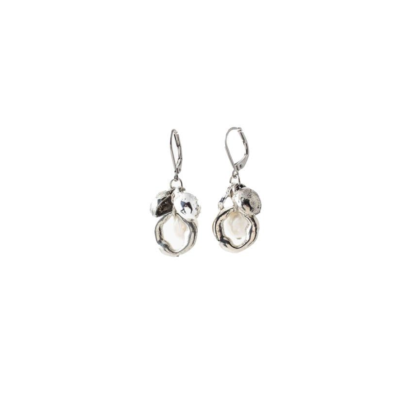 Boucles  d&#39;oreilles Philomène Argenté   Anne-Marie Chagnon PE 2024