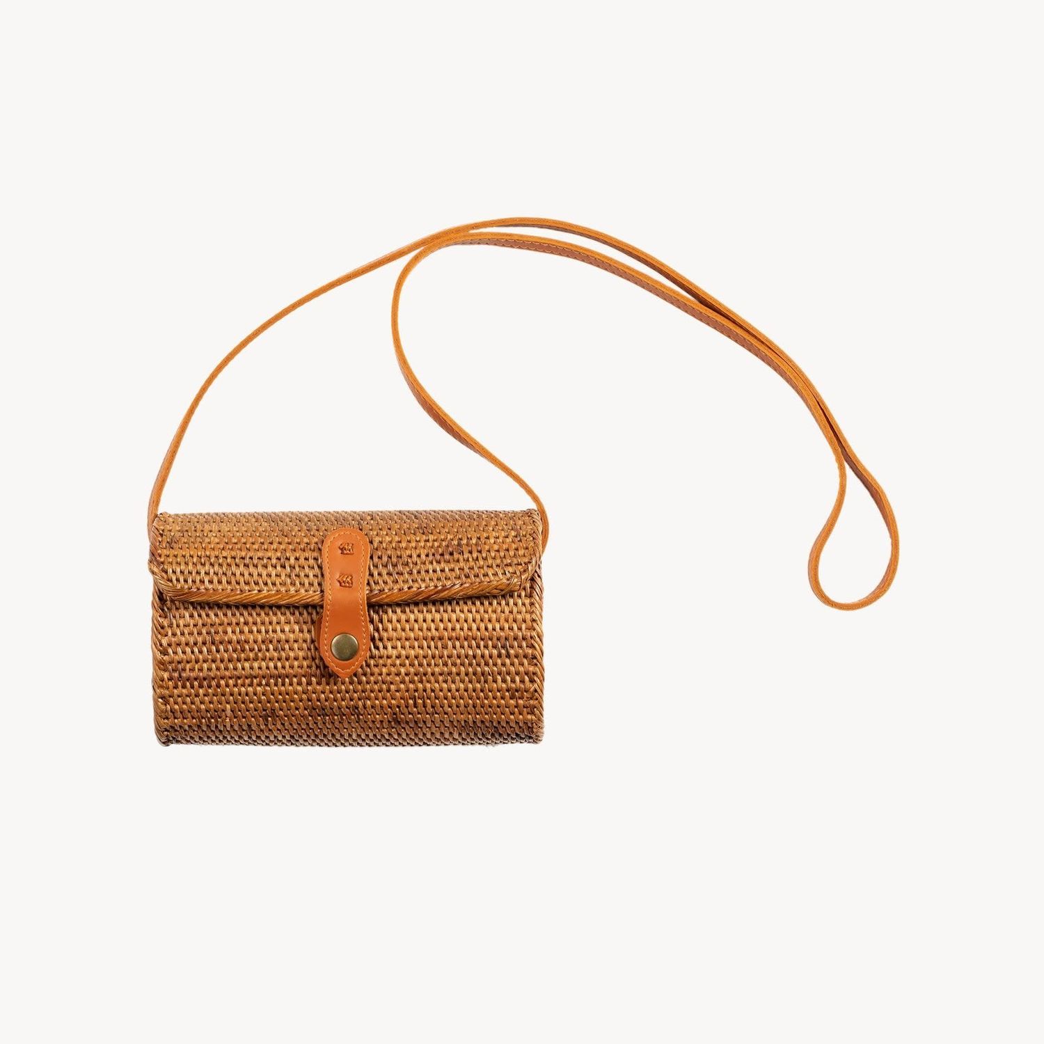 Bali Sac - Sac à main Rectangle Caramel   Pokoloko