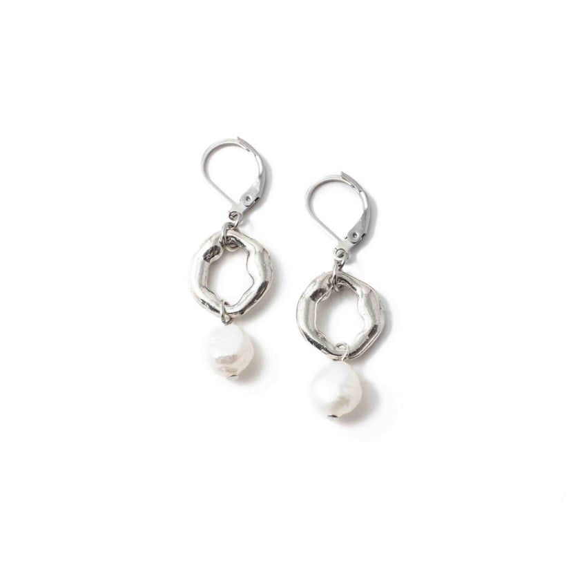 Boucles  d&#39;oreilles Eloi  Argenté   Anne-Marie Chagnon PE 2024