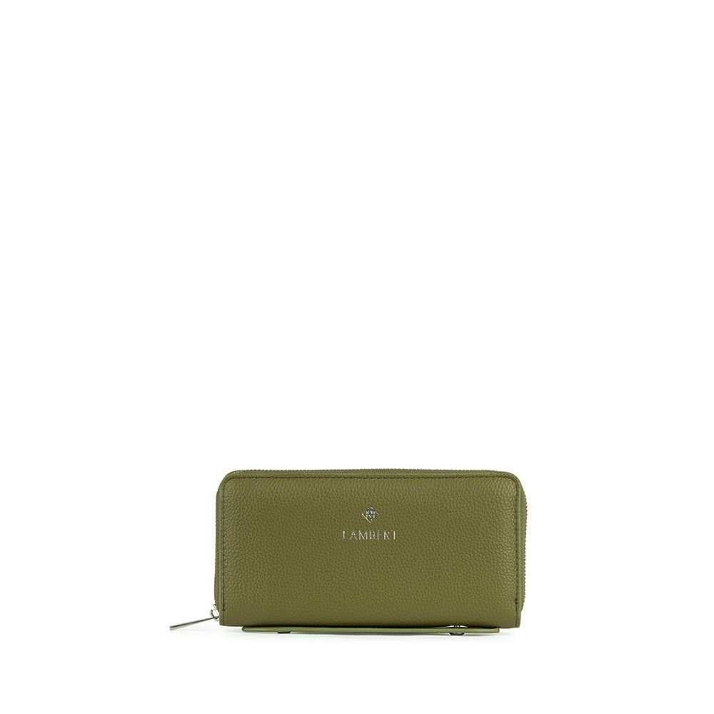 MELI - Portefeuille Lambert en cuir vegan Olive