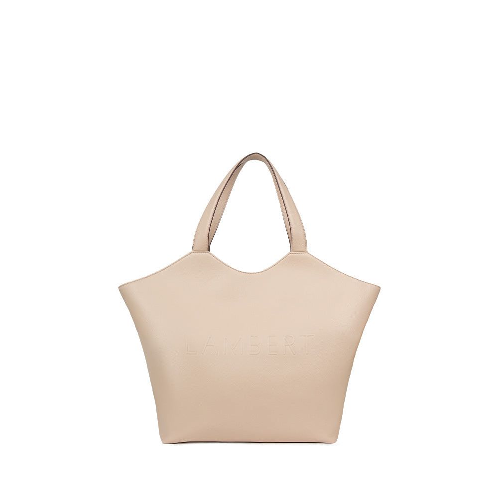 Sheila - Lambert sac tote amande avec pochette
