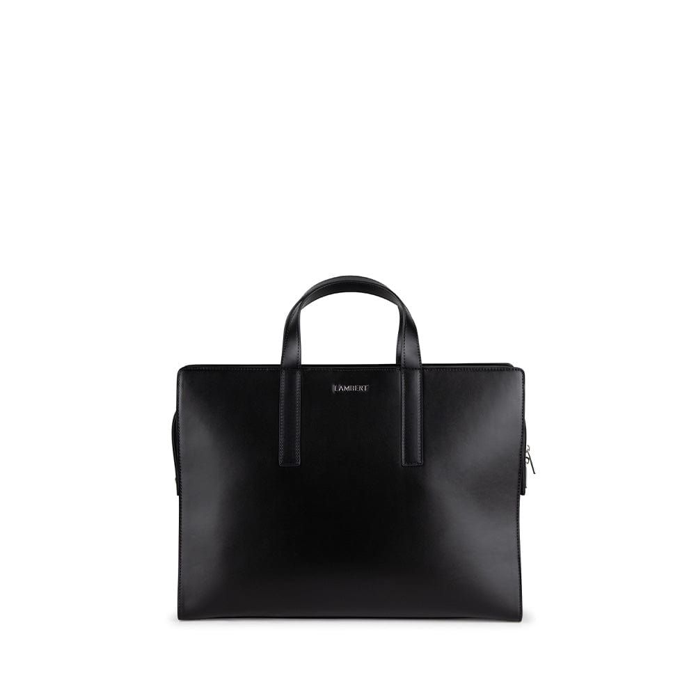 Helia  - Mallette 2 en 1 cuir vegan recyclé Lambert  Noir SMOR