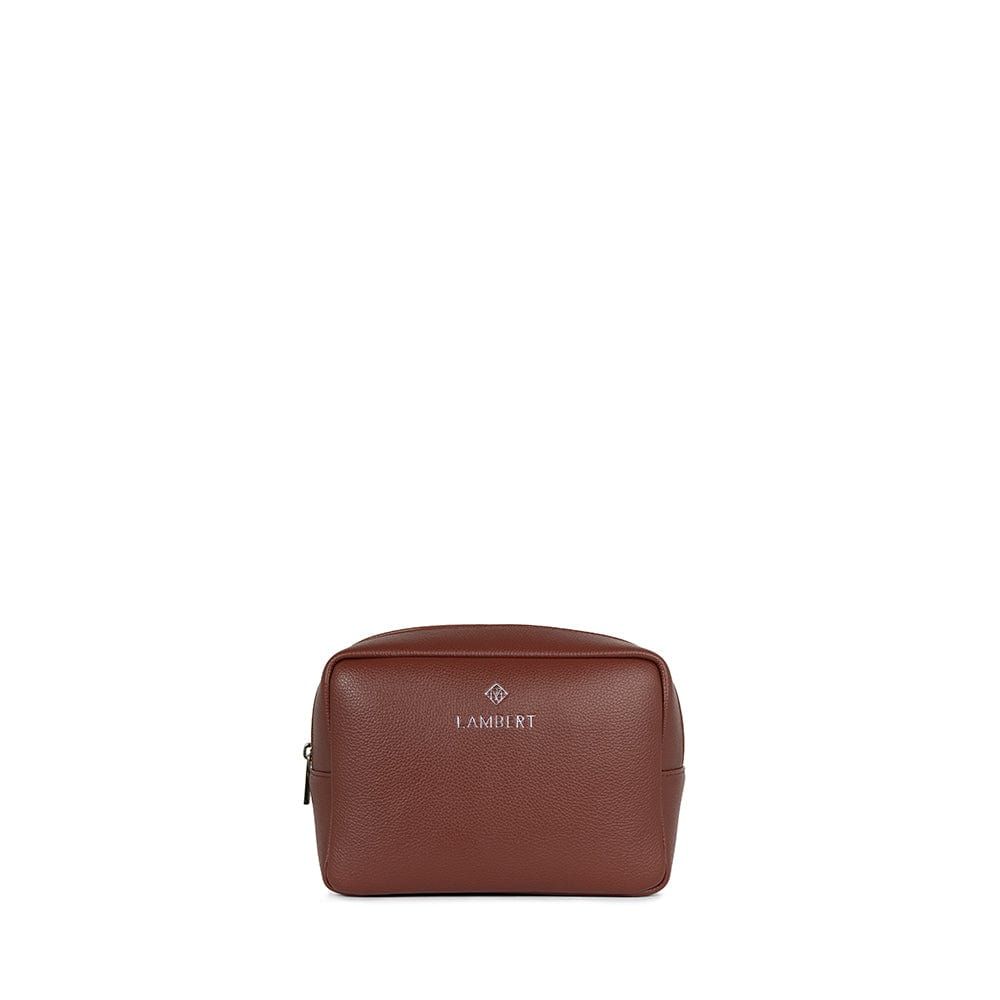 ZOE - Trousse à maquillage Lambert en cuir vegan Rosewood-Peb
