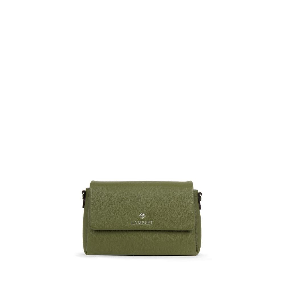 Le Judy 3- Sac bandoulière 2 en 1 en cuir  vegan Olive peb