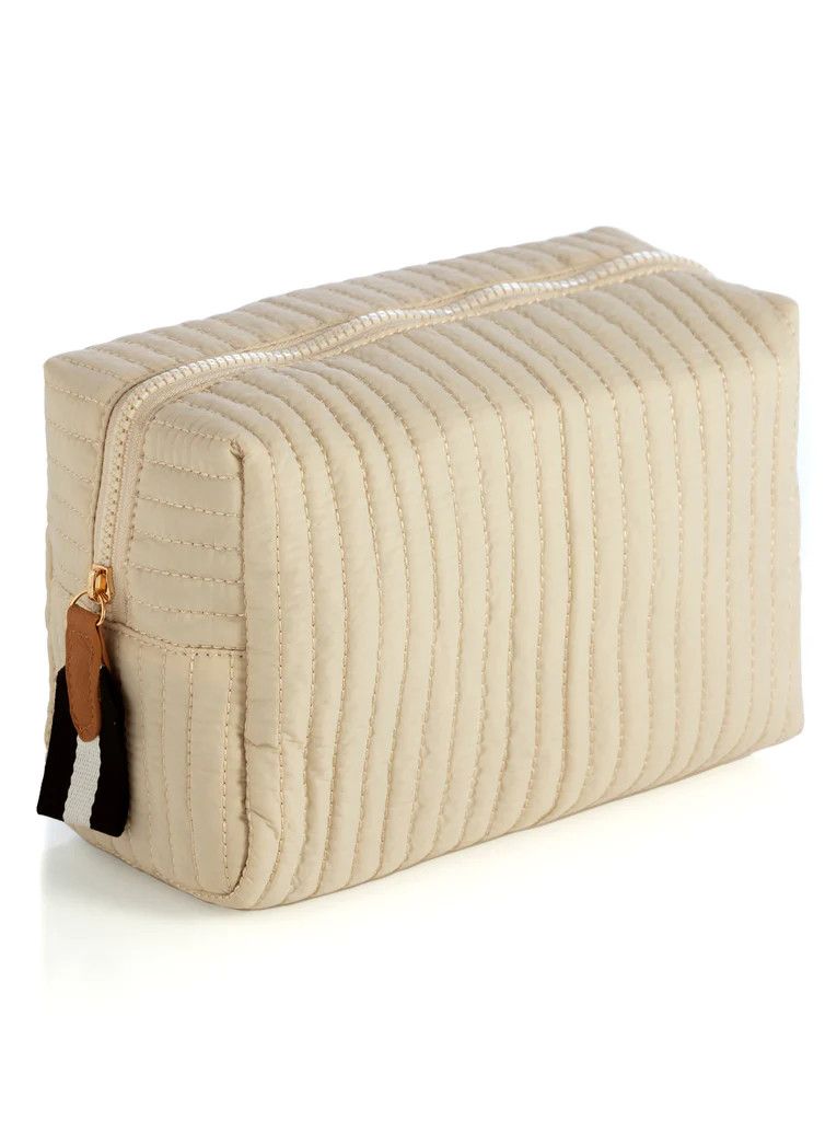 Trousse Cosmétique Large  Ezra Ivoire
