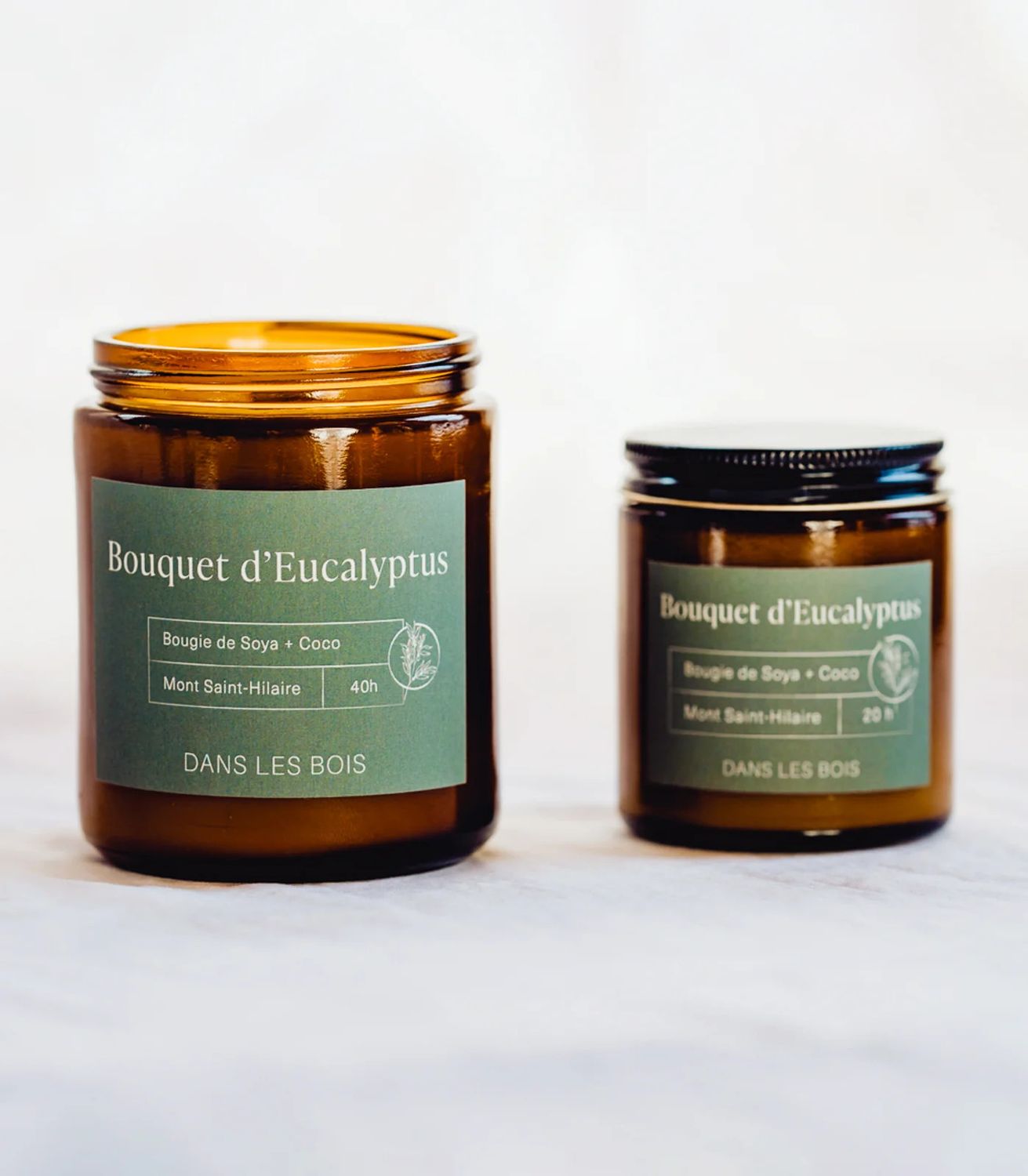 Chandelle Dans les bois   Bouquet d&#39;eucalyptus 4 0z