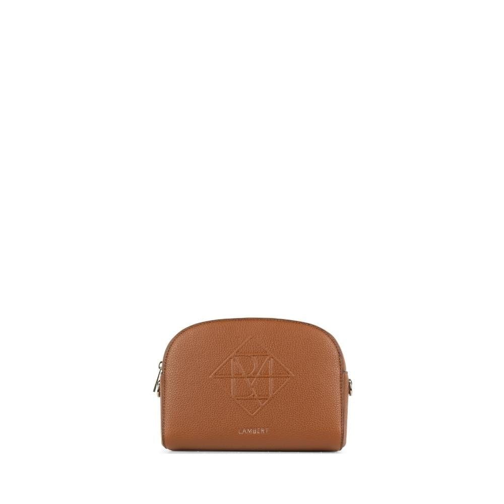 Kayla - Sac à Main bandoulière en cuir vegan Affogato Pebble