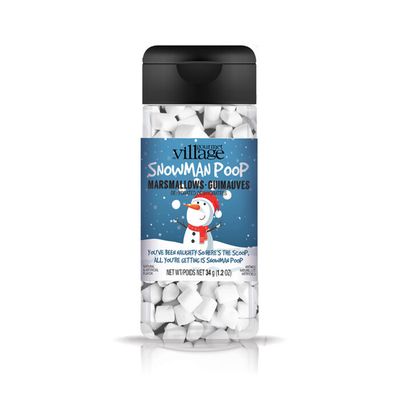 Guimauves Bonhomme de neige pour Chocolat ou café Gourmet du Village (34g)