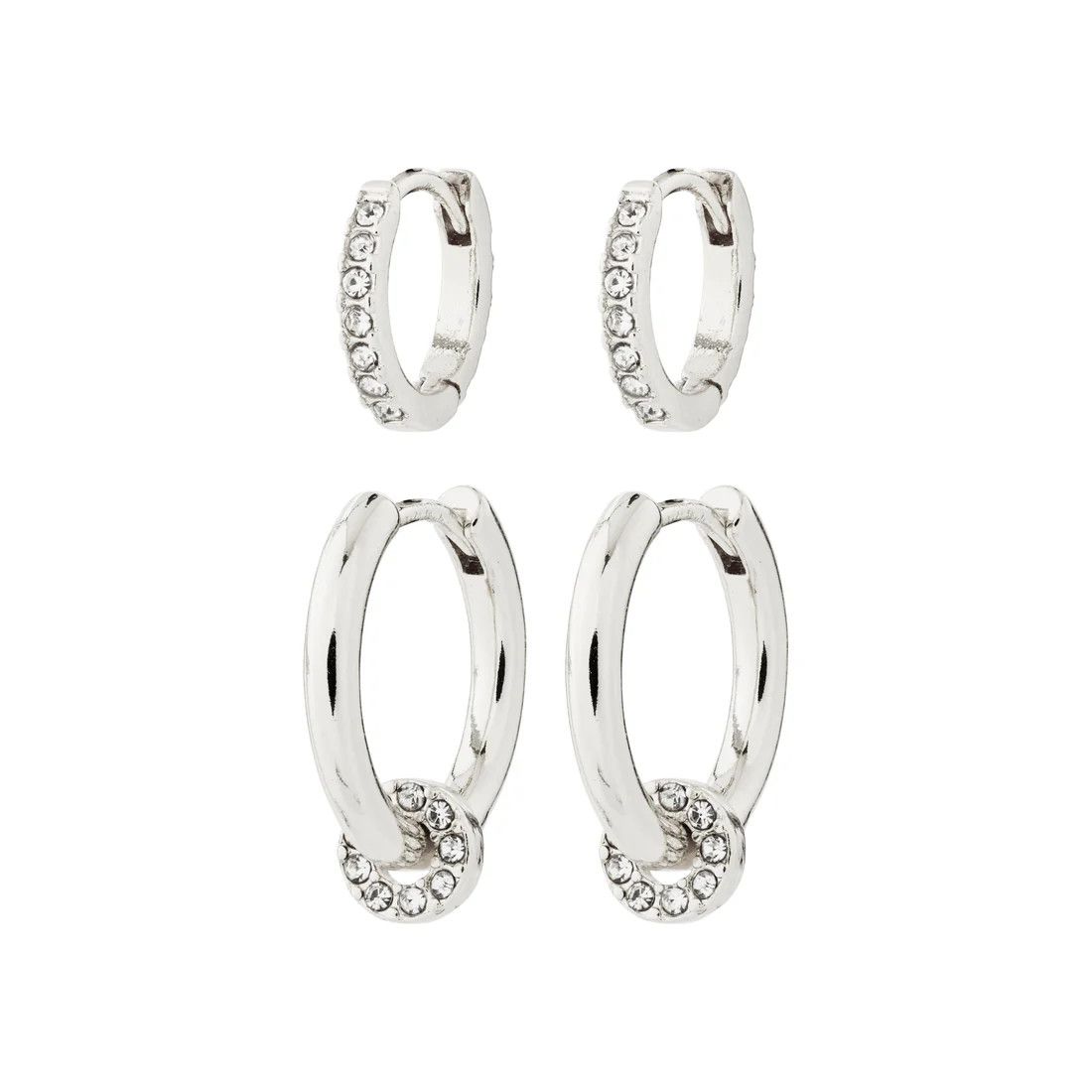 Boucle d&#39;oreille 2-1 Pilgrim Scottie argent