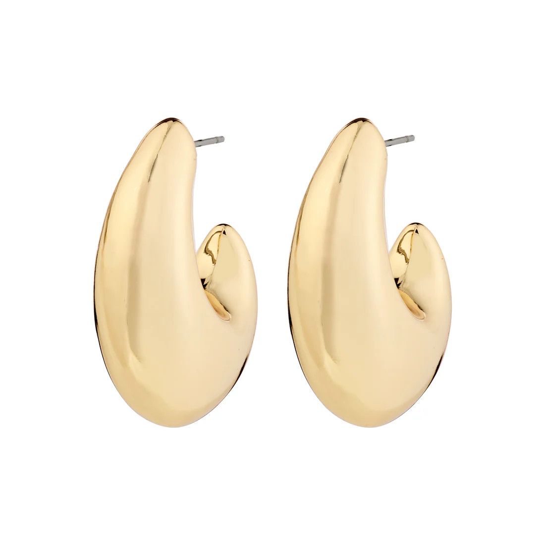 Boucle d&#39;oreilles demi-anneaux   Pilgrim Rory or