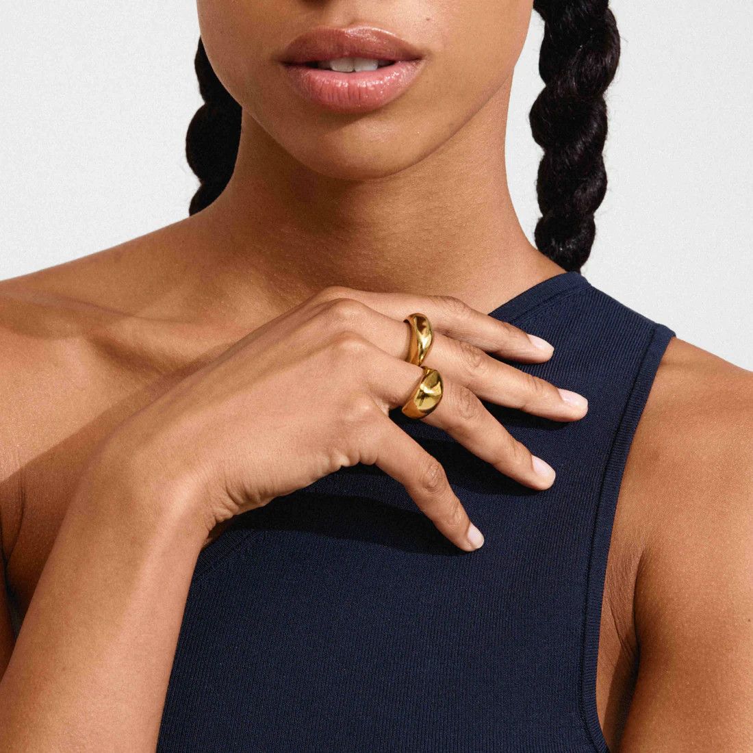 Bague ensemble de 2  Pilgrim Dune or S25