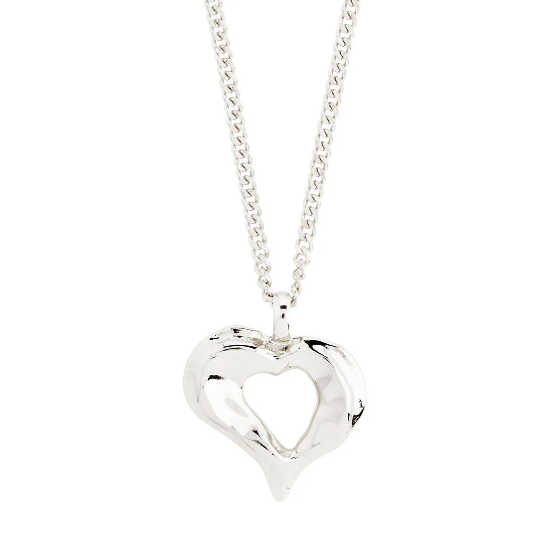 Collier Coeur  Pilgrim Tide argent S25