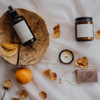 Chandelle Dans les bois 4oz.  Fleur de melon