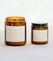 Chandelle Dans les bois 4oz.  Fleur de melon