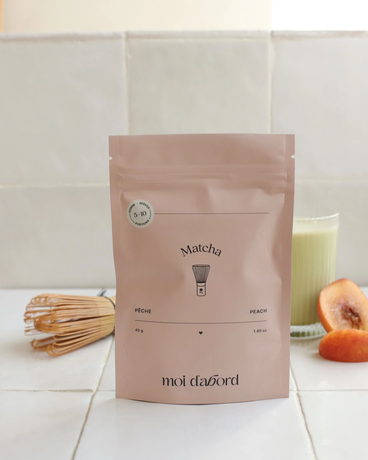 Thé  Matcha   -  Pêche   Moi d&#39;Abord