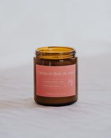 Chandelle Dans les bois  Citron et Bois de Rose   8 0z