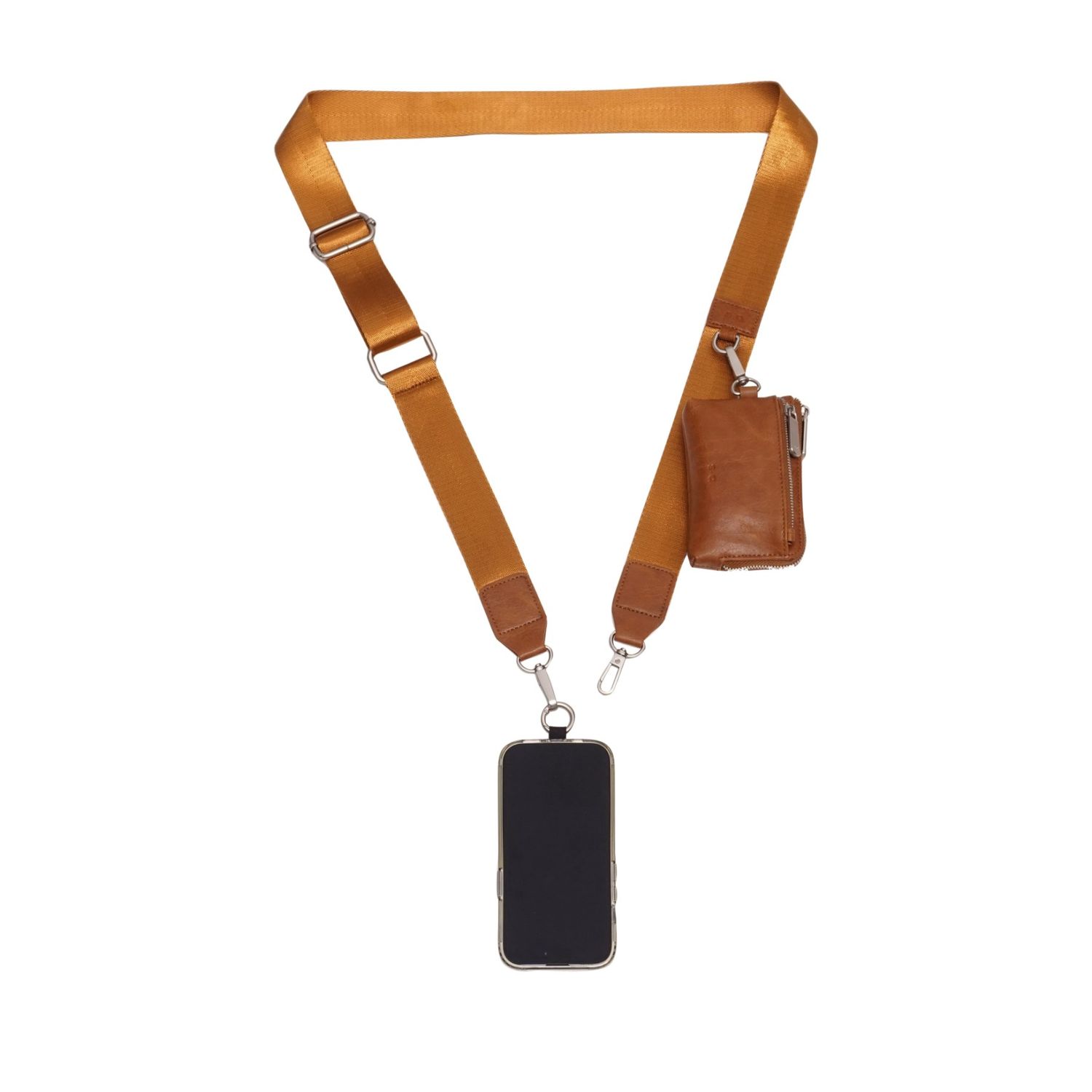 Skylar-Sangle de Téléphone avec Étui à Cartes Camel de S.Q.